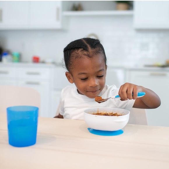 Dr. Brown's No-Slip Suction Bowls - White and Yellow - Picture 4 of 7